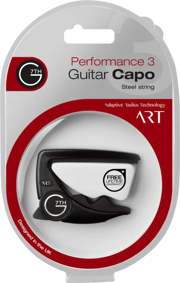 G7TH  CapoPerformance 3 , ART 6  Steel string, Black