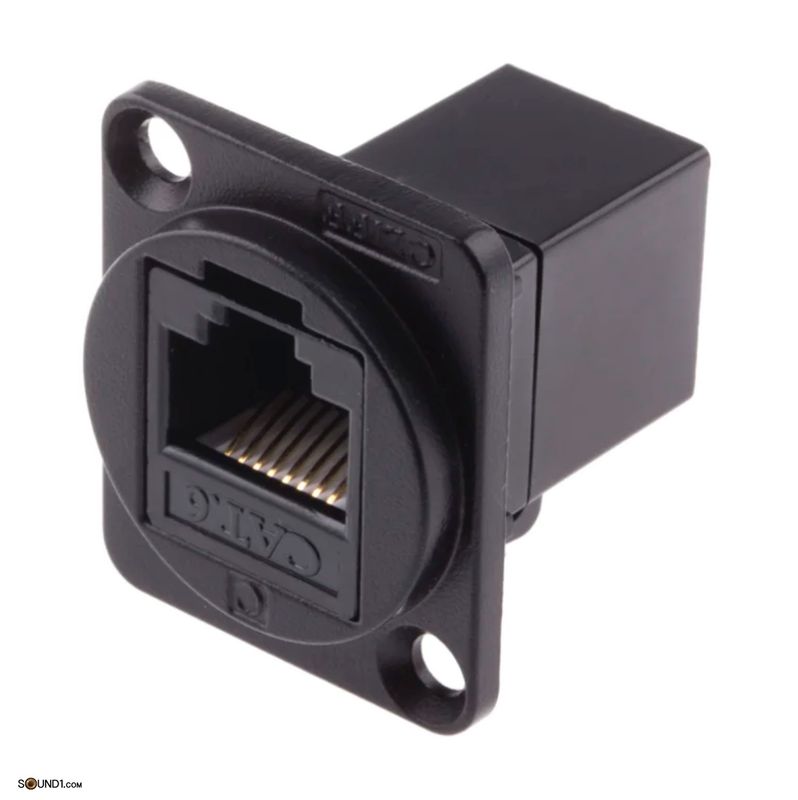 RS PRO Cat6 RJ45 feedthrough chassiskontakt