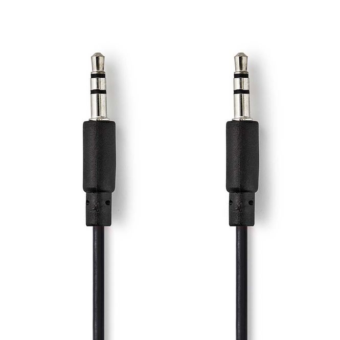 Hovedbilde Nedis Stereo lydkabel, mini stereo jack, 3.5mm, 1 meter, spiralkabel