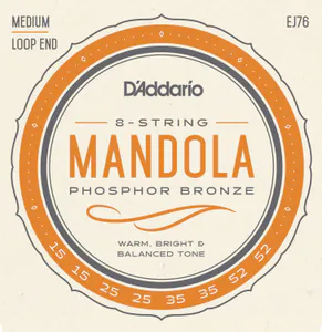 Hovedbilde D'Addario Fretted EJ76 Mandola Phosphor Bronze .015-.052 Medium