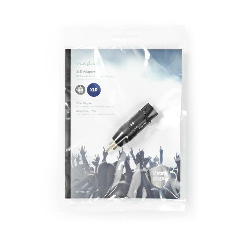 Nedis XLR 3-Pin Han til RCA (phono) Hun