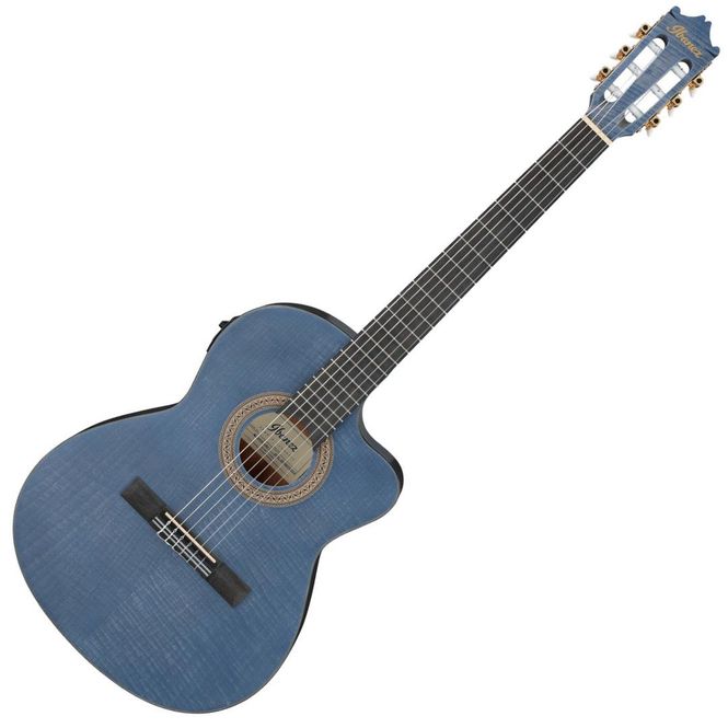 Hovedbilde Ibanez GA5FMTCE-OB Nylon m/ preamp, Thin body - Open Pore Blueberry