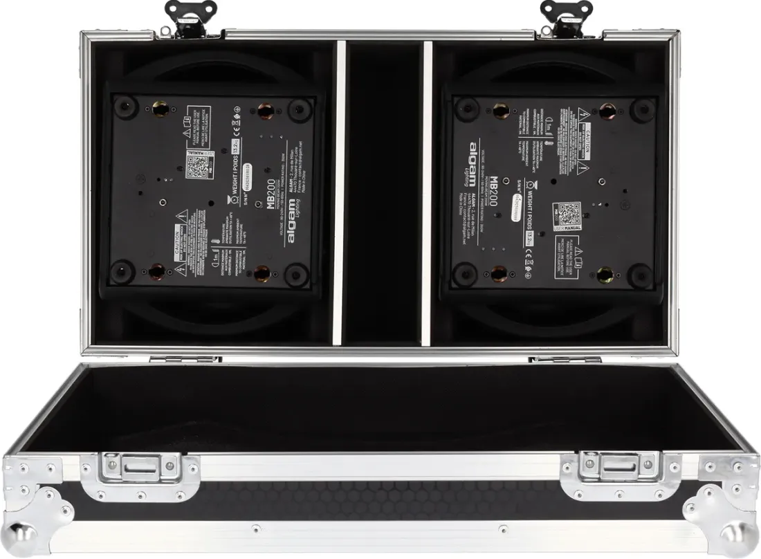 Algam Lighting MB200-FC flightcase for 2 stk MB200