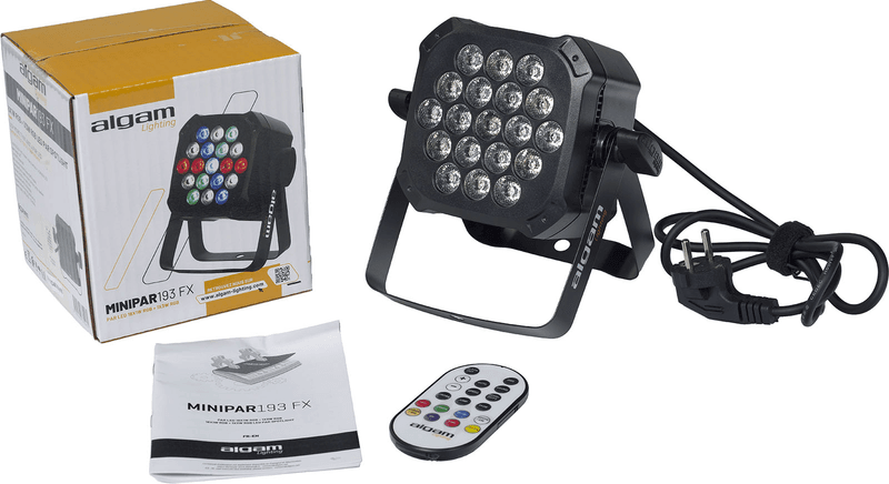 Algam Lighting MINIPAR 193FX - 18x 1W and 1x 3W RGB Mini Par LED with FX