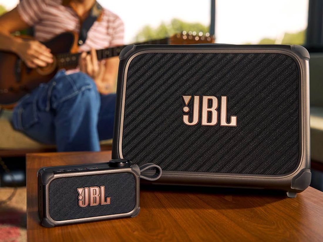 JBL BandBox Trio - kompakt AI-drevet øvingsforsterker og høyttaler 135W