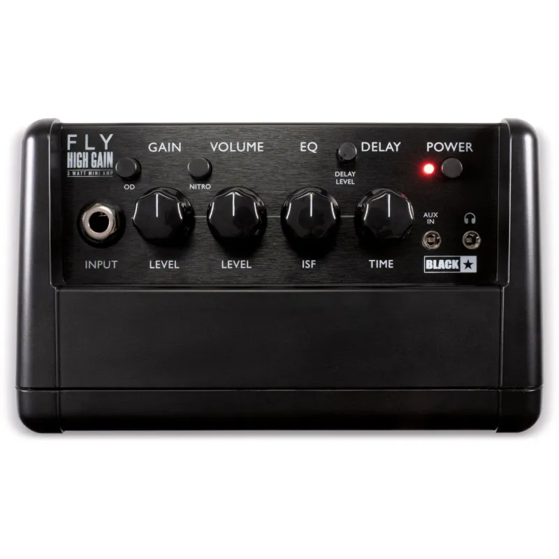 Blackstar Fly 3 High Gain, Kompakt 3-watts gitarforsterker med batteri eller Strømdrift.