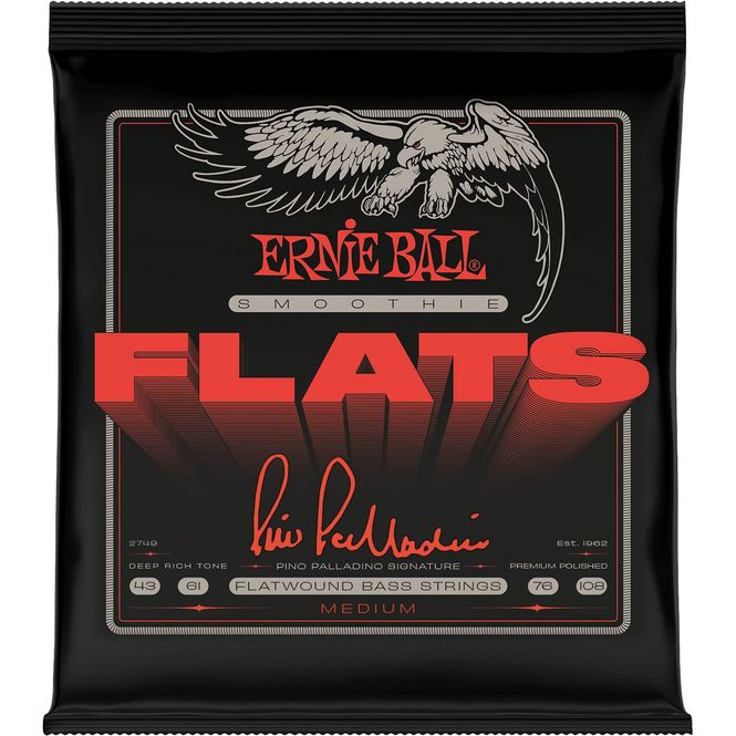 Hovedbilde Ernie Ball 2749 Pino Palladino Smoothie Flats Bass Strings 43-108