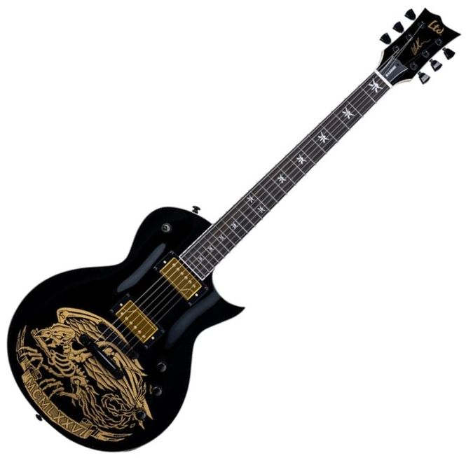 Hovedbilde ESP LTD Will Adler WA-WARBIRD, Elektrisk Gitar, Black w/ Graphic