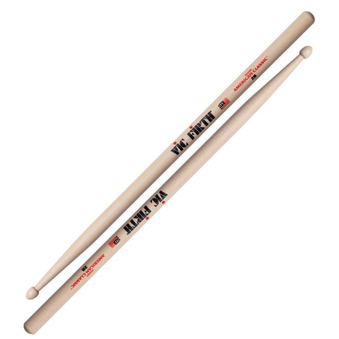 Hovedbilde Vic Firth 2B American Classic Wood Tip, Trommestikker