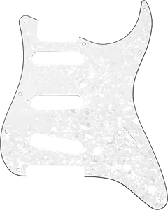 Hovedbilde Fender 11-Hole Modern-Style Stratocaster S/S/S plekterbrett - White Pearl