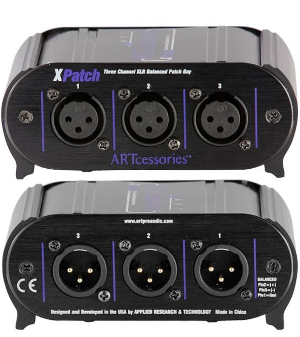 Hovedbilde ART XPatch – 3-kanals balansert patchbay for studio og live