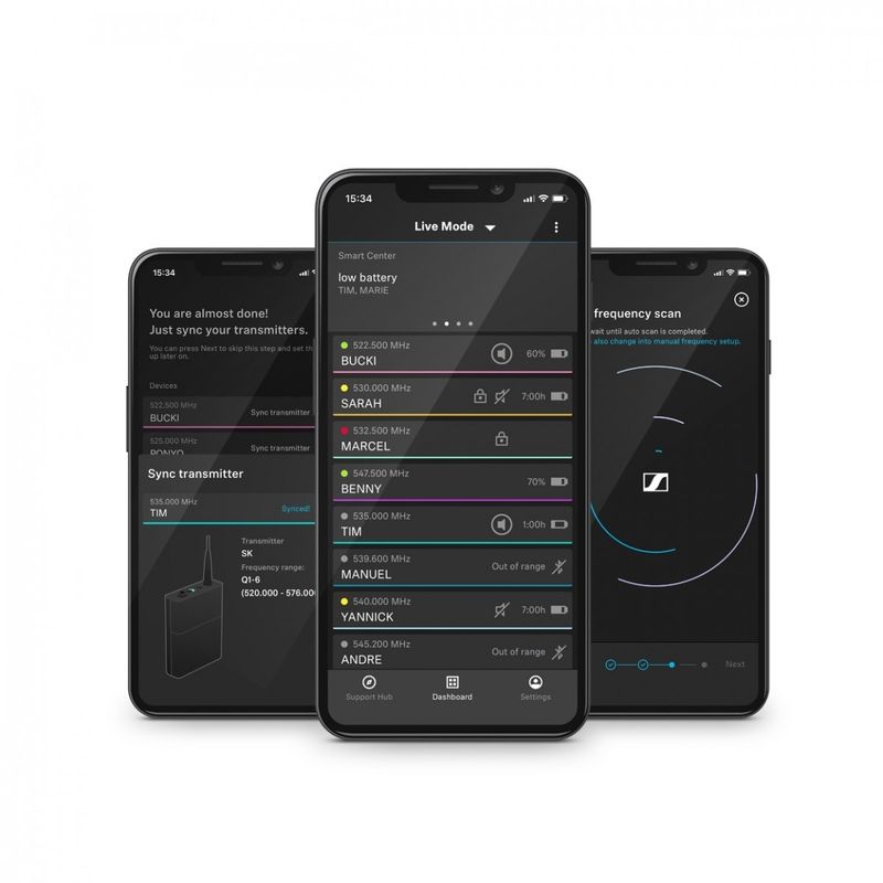 Sennheiser EW-D ME3 Trådløst Hodebøylesett, R4-9 Bånd