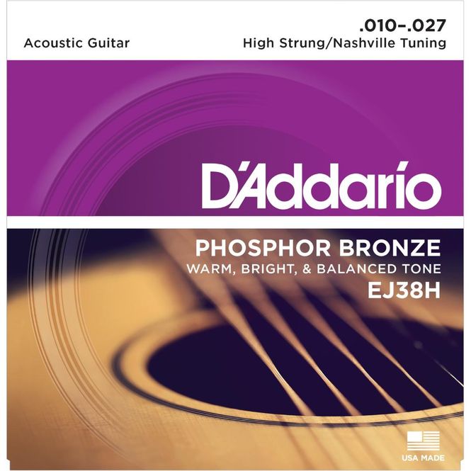 Hovedbilde D'Addario EJ38H Western Phosphor Bronze 010-027 (Nashville Tuning)