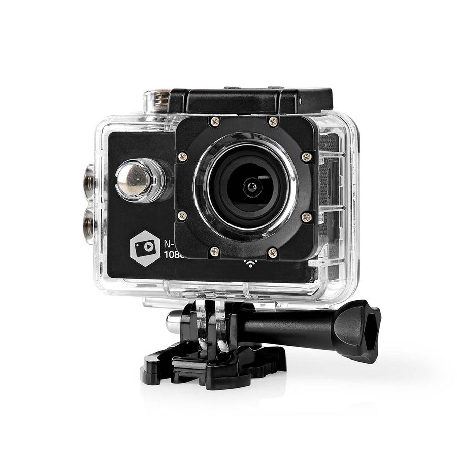 Nedis Actionkamera 1080p@30fps, 12 MPixel, WiFi, HD, vanntett opptil 30M, montering inkludert