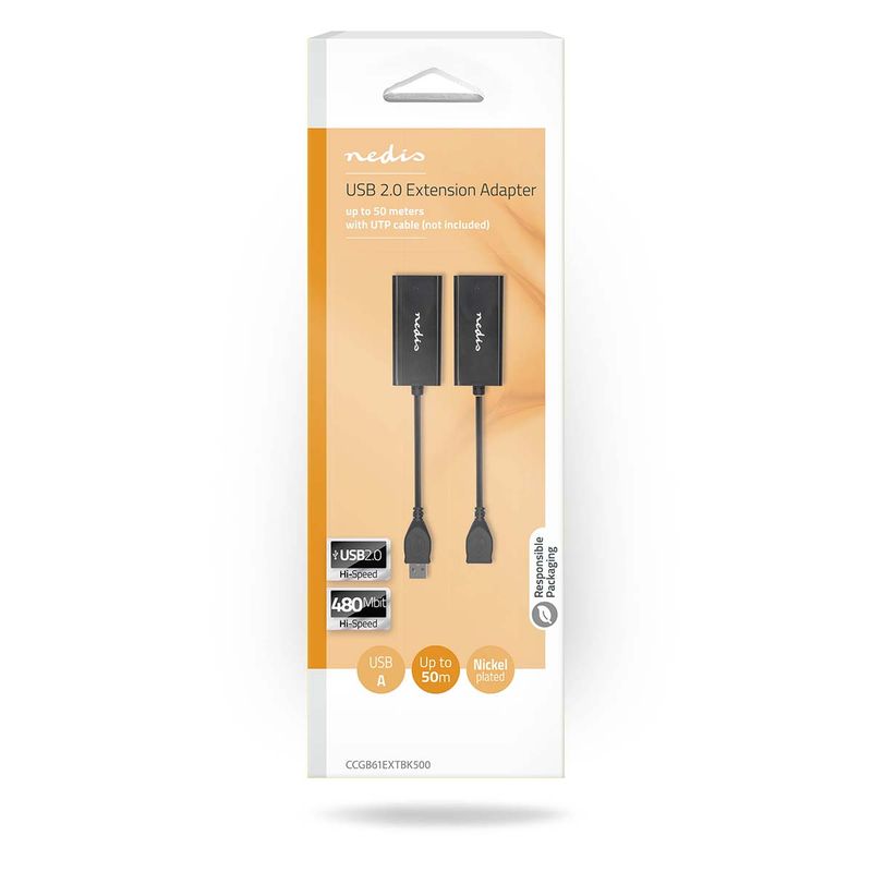 Nedis USB 2.0 extender over nettverkskabel