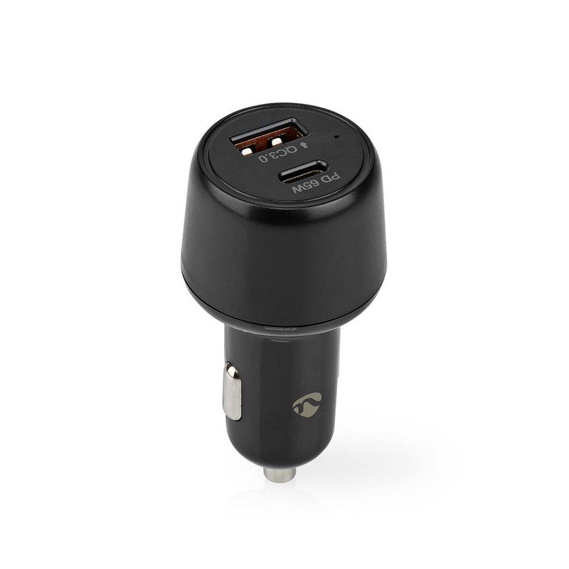 Nedis Billader 65W, 3.25A, USB-A / USB-C, Fast Charge, PD (Power Delivery) 65W, Smart IC-teknologi