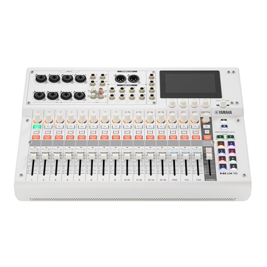 Yamaha MGX16W, 16 kanals Digital Mixer m/ Multi-track USB, White