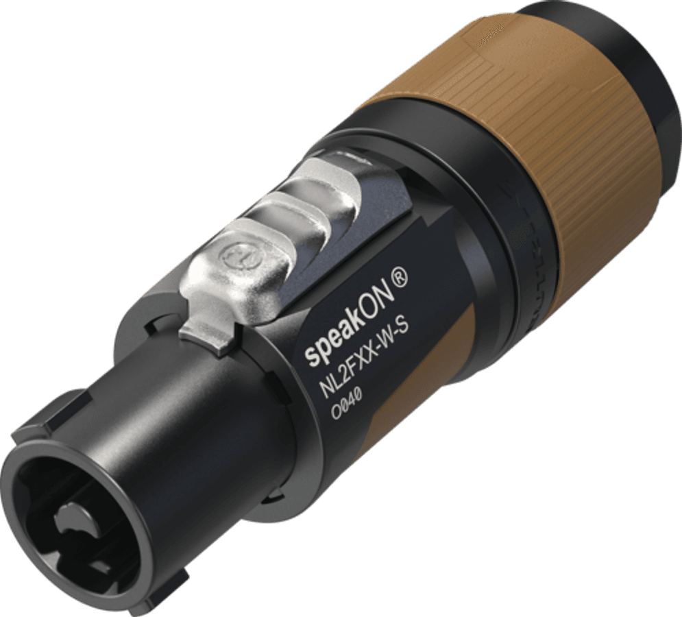 Neutrik NL2FXX-W-S Speakon plugg 2P 6-12mm Hun