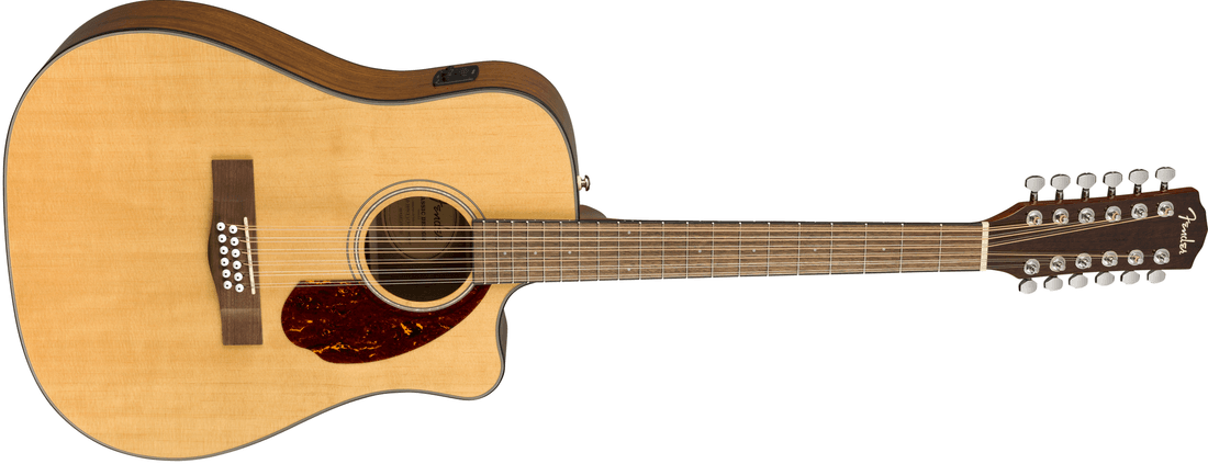 Fender CD-140SCE Dreadnought 12 String m/ Fishman pickup og Koffert, Natural