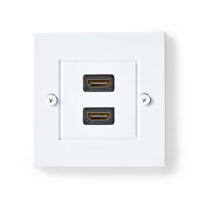 Nedis HDMI Dobbel Veggboks, 4K@60Hz, 18 Gbps
