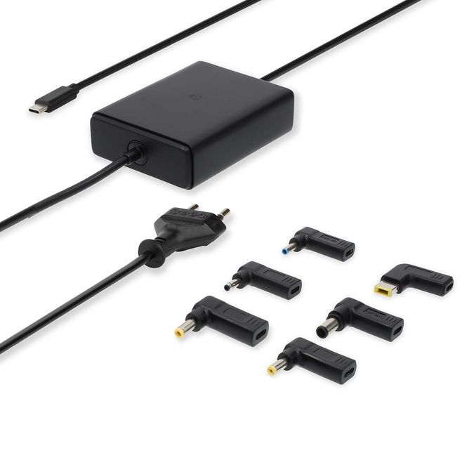 Hovedbilde Nedis Notebook Adapter, 65W, 5/9/12/15/20V DC, 2.4/3.0/3.25 A