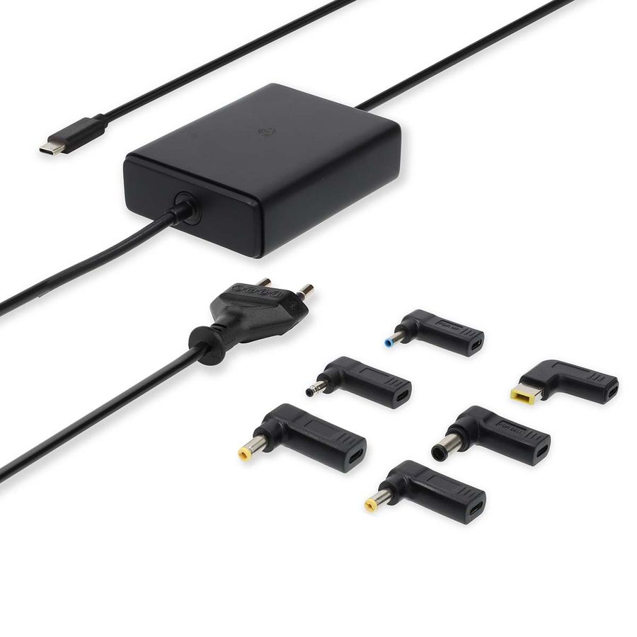Nedis Notebook Adapter, 65W, 5/9/12/15/20V DC, 2.4/3.0/3.25 A