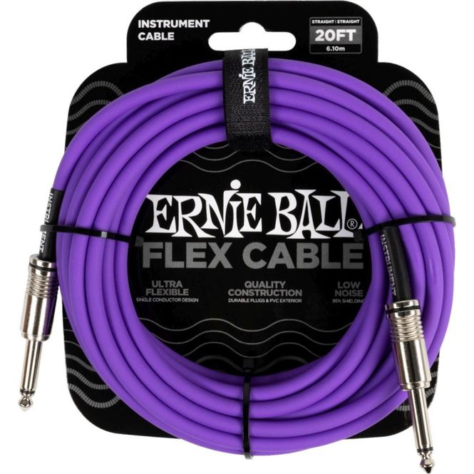 Hovedbilde Ernie Ball 6420 FLEX instrumentkabel 6m - Lilla