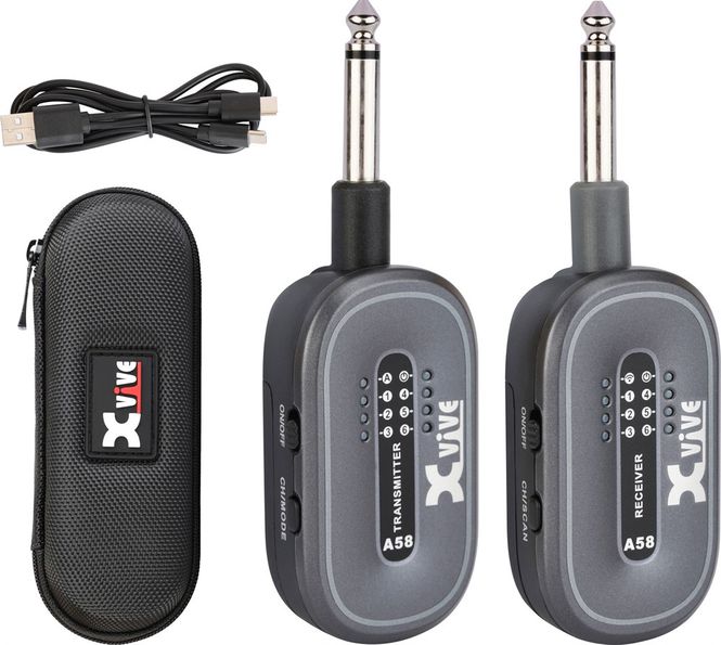 Hovedbilde Xvive XA-A58 trådløst gitar/bass system. Oppladbart. 5.8GHz.