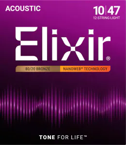 Hovedbilde Elixir 11152 Acoustic 80/20 Bronze 12-String NANOWEB 010-047