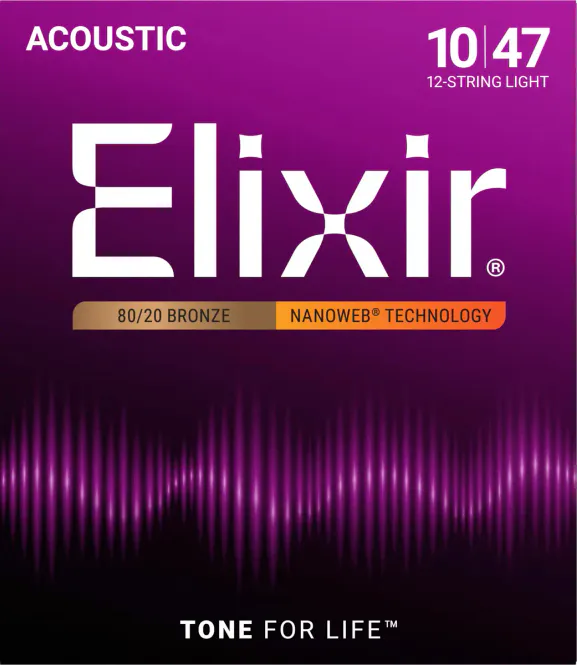 Hovedbilde Elixir 11152 Acoustic 80/20 Bronze 12-String NANOWEB 010-047