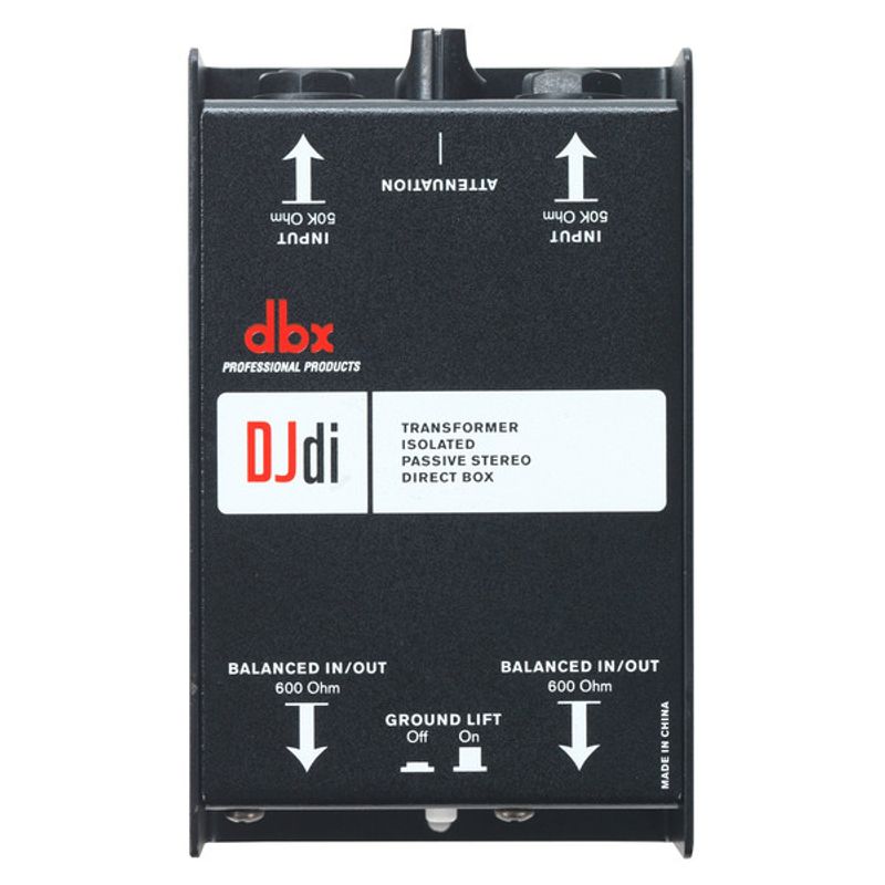 DBX DJdi 2-kanals passiv DI-boks, stereo