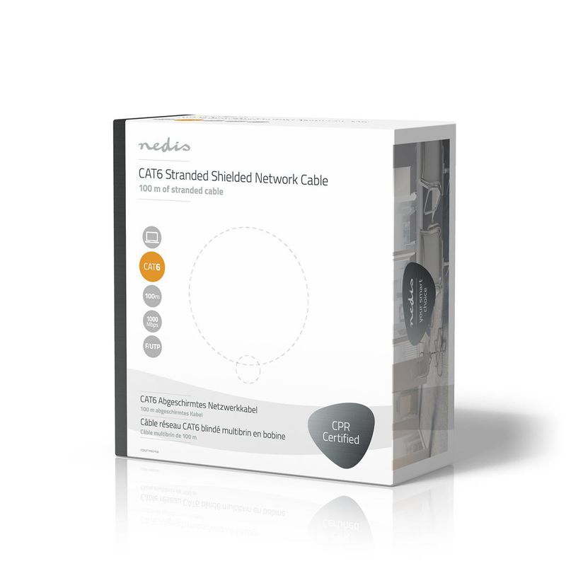 Nedis CAT6 Nettverkskabel 100m
