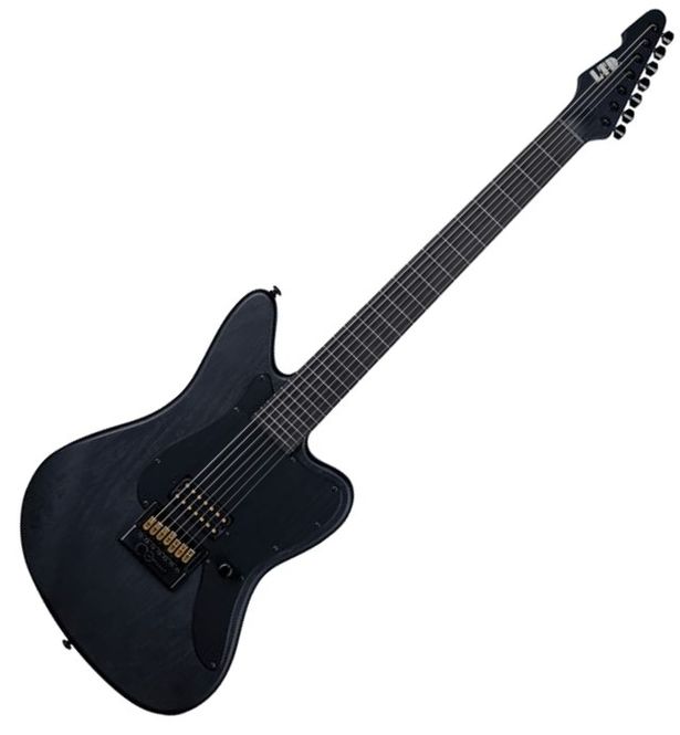 Hovedbilde ESP LTD Alex Wade AW-XJ7 Baritone Evertune, Elektrisk Gitar, Black Open Grain Satin