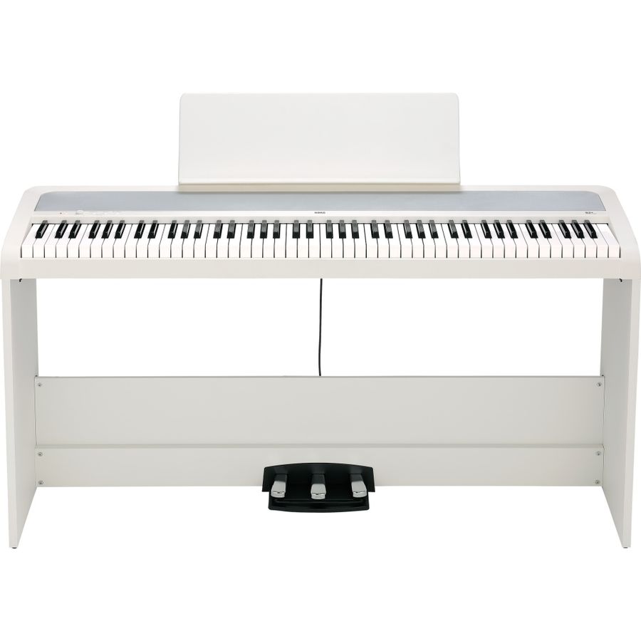 Korg B2+SP-WH digitalpiano med stativ, hvit