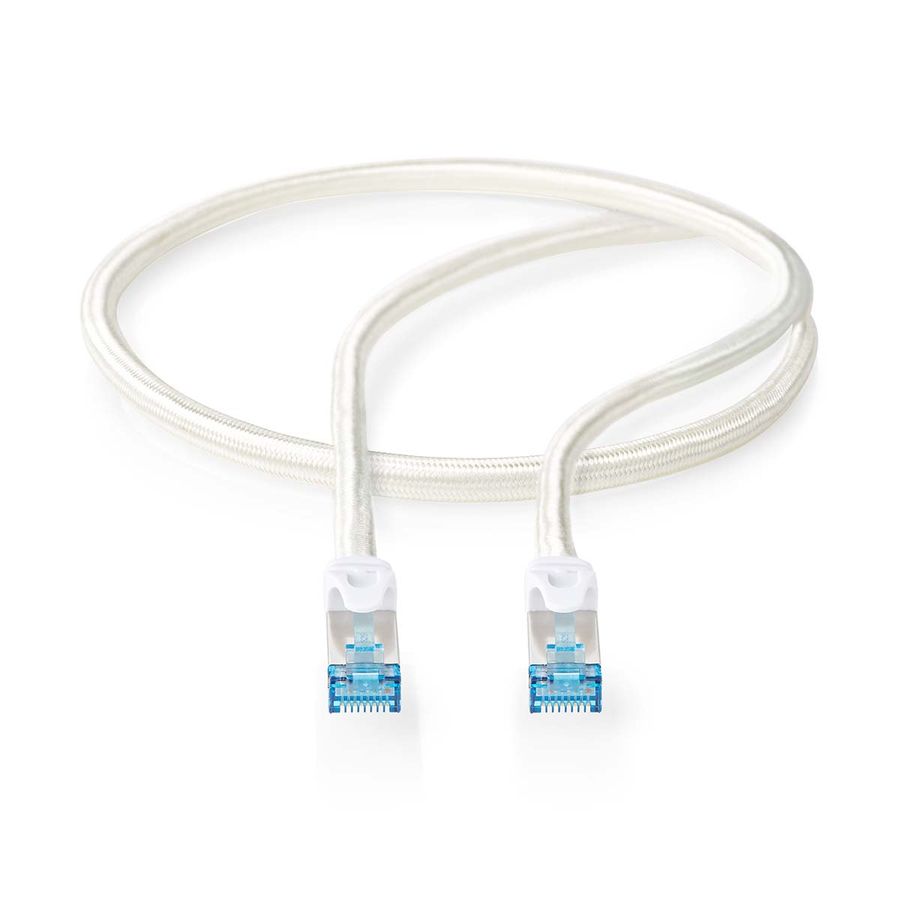 Nettverkskabel Cat6 S/FTP, 10 Gbps, Flettet / PVC, 0,5m, Profigold