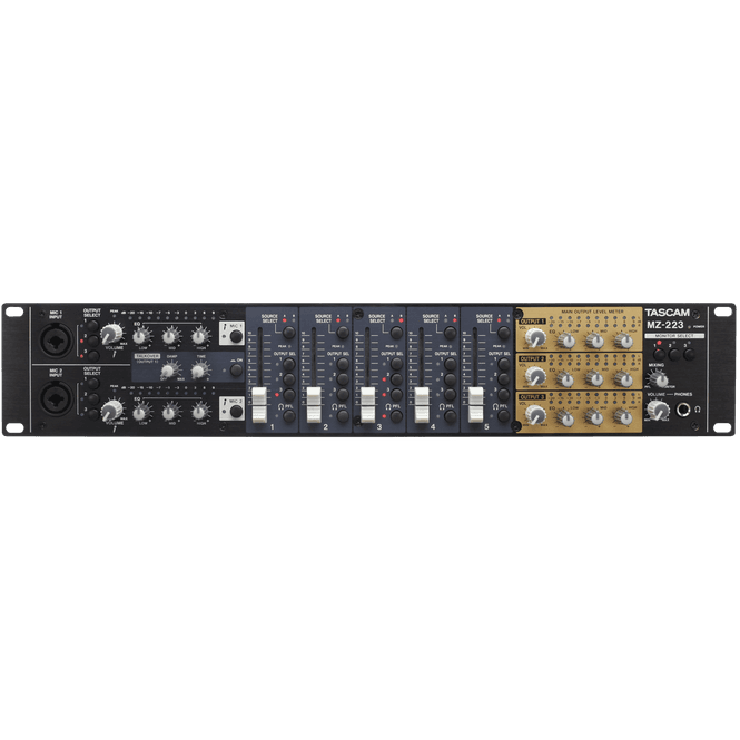 Hovedbilde Tascam MZ-223 sonemikser for rack og installasjon