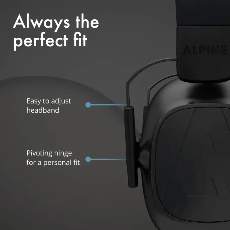 Alpine Defender Earmuff, Hørselvern med opptil 26 dB støydemping