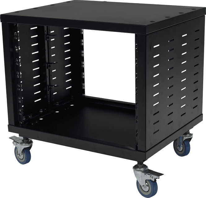 Hovedbilde Algam IR 8 – 8U Studio Rack med hjul og ventilasjon