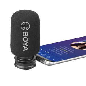Hovedbilde BOYA BY-DM100 Plug-On mikrofon for smarttelefon. USB-C for