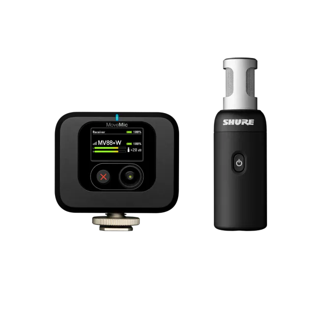 Hovedbilde Shure Movemic Wireless Stereo mikrofon og kameramottaker