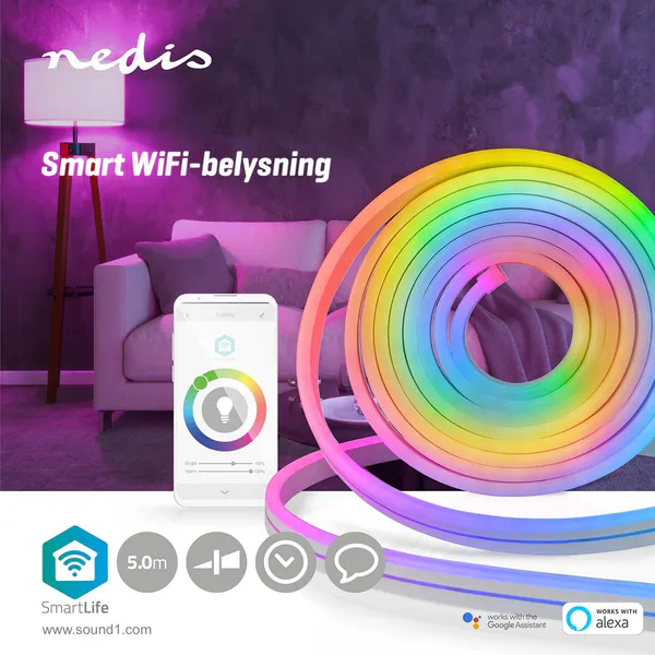 Smart Belysning styrt fra din mobil