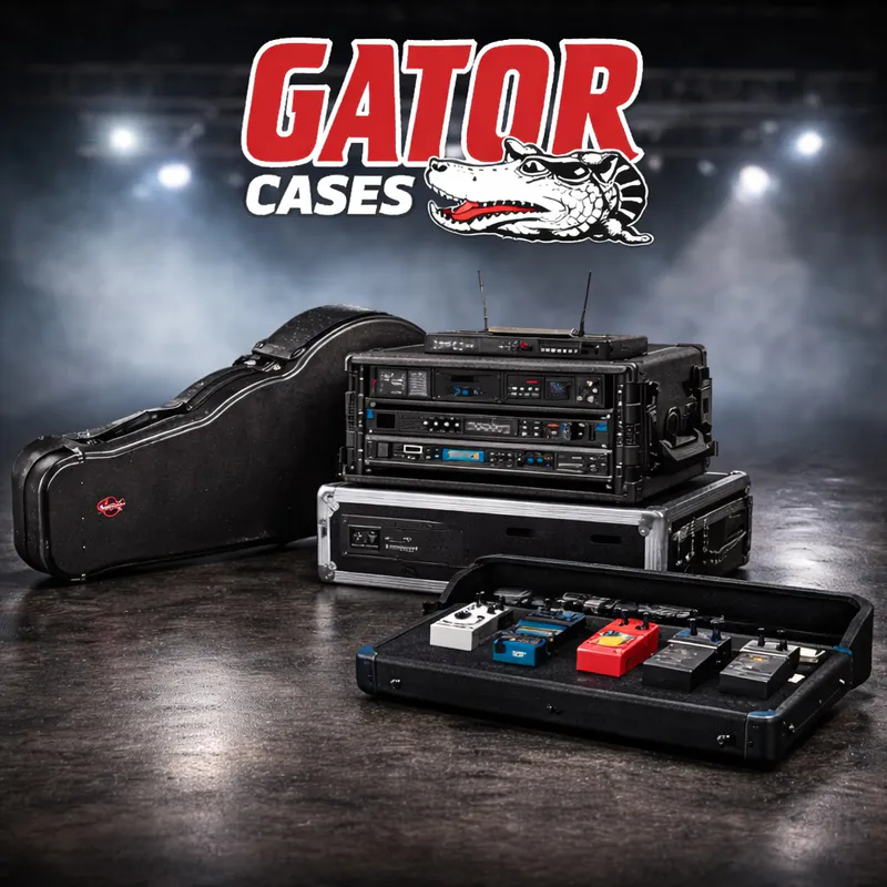 Gator cases, gitarkofferter, rack