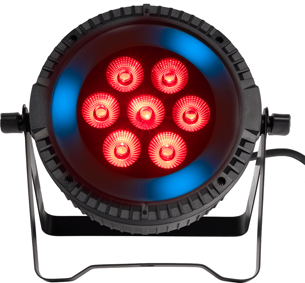 Algam Lighting PAR WASH 76 RING 7 x 6W LED m/RGB LED Ring