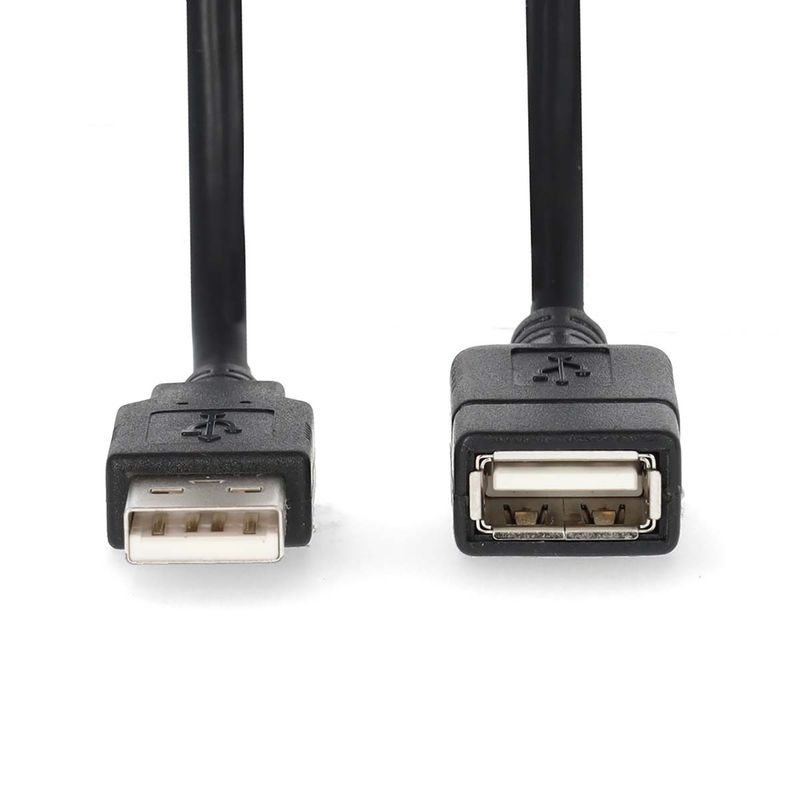 Nedis USB 2.0 skjøte- / forlengelses -kabel | 1m | USB-A Han | USB-A Hun