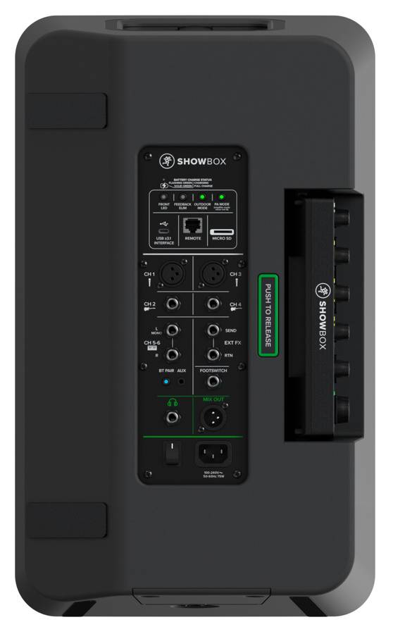 Mackie ShowBox -Alt-i-ett- 400W høyttaler m/batteri, 6-kanals mikser og bluetooth