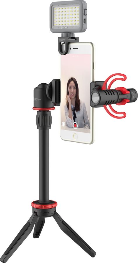 BOYA BY-VG330 Livestream Kit, mikrofon og stativ