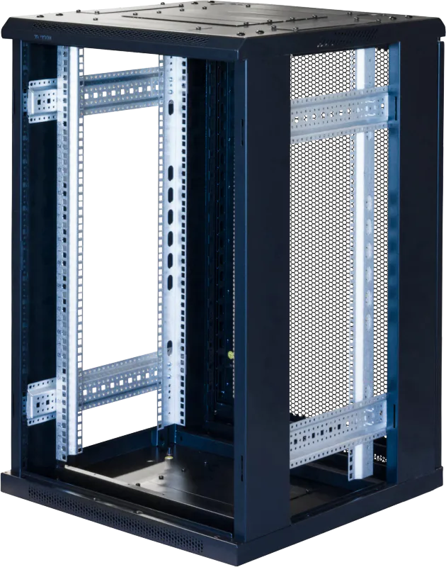 TOTEN G3 - 18U Rackskap 600x600 perforert ståldør
