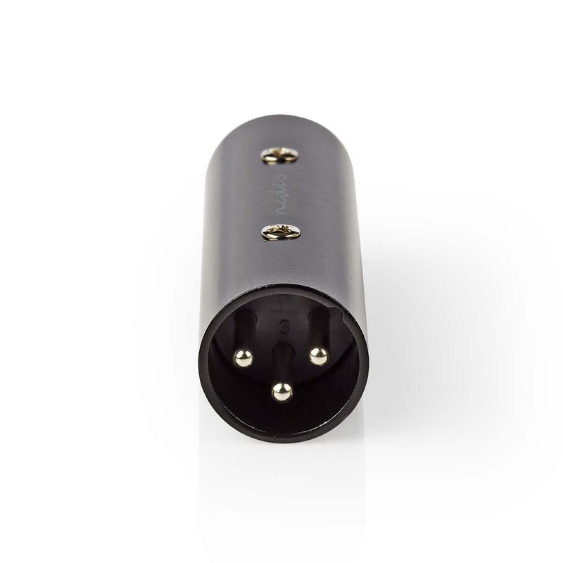 Nedis adapter XLR 3-Pin Han til XLR 3-Pin Han
