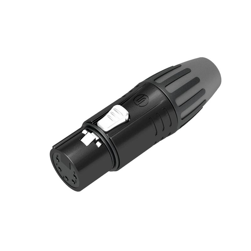 Seetronic SCMF5-B XLR hun for kabel. 5 pin, Sort